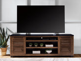 Bay Furniture Gallery - Ashley Furniture - Kallari 84" TV Stand - 84" / Warm Brown/Black - W737-78